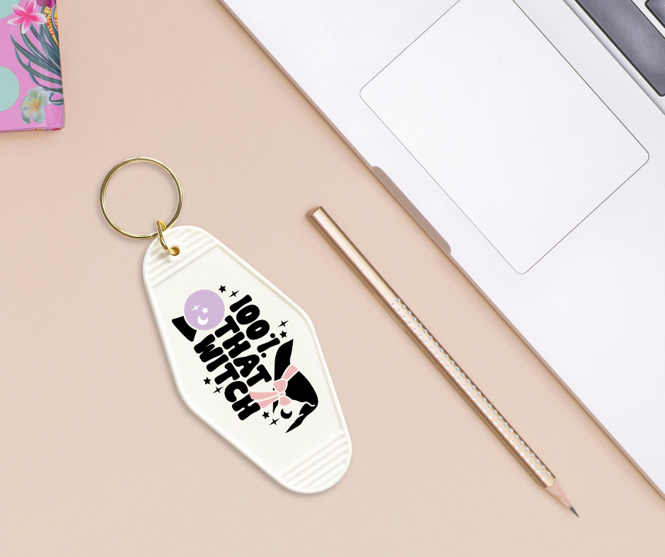 100% That Witch - UVDTF Motel Keychain Set Of 6