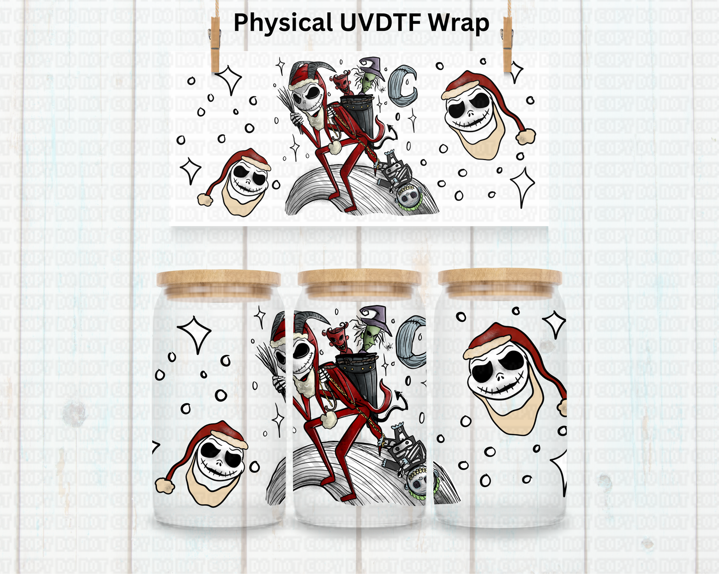 Skellie Jak Christmas - 16 oz / 20 oz Libby UV DTF