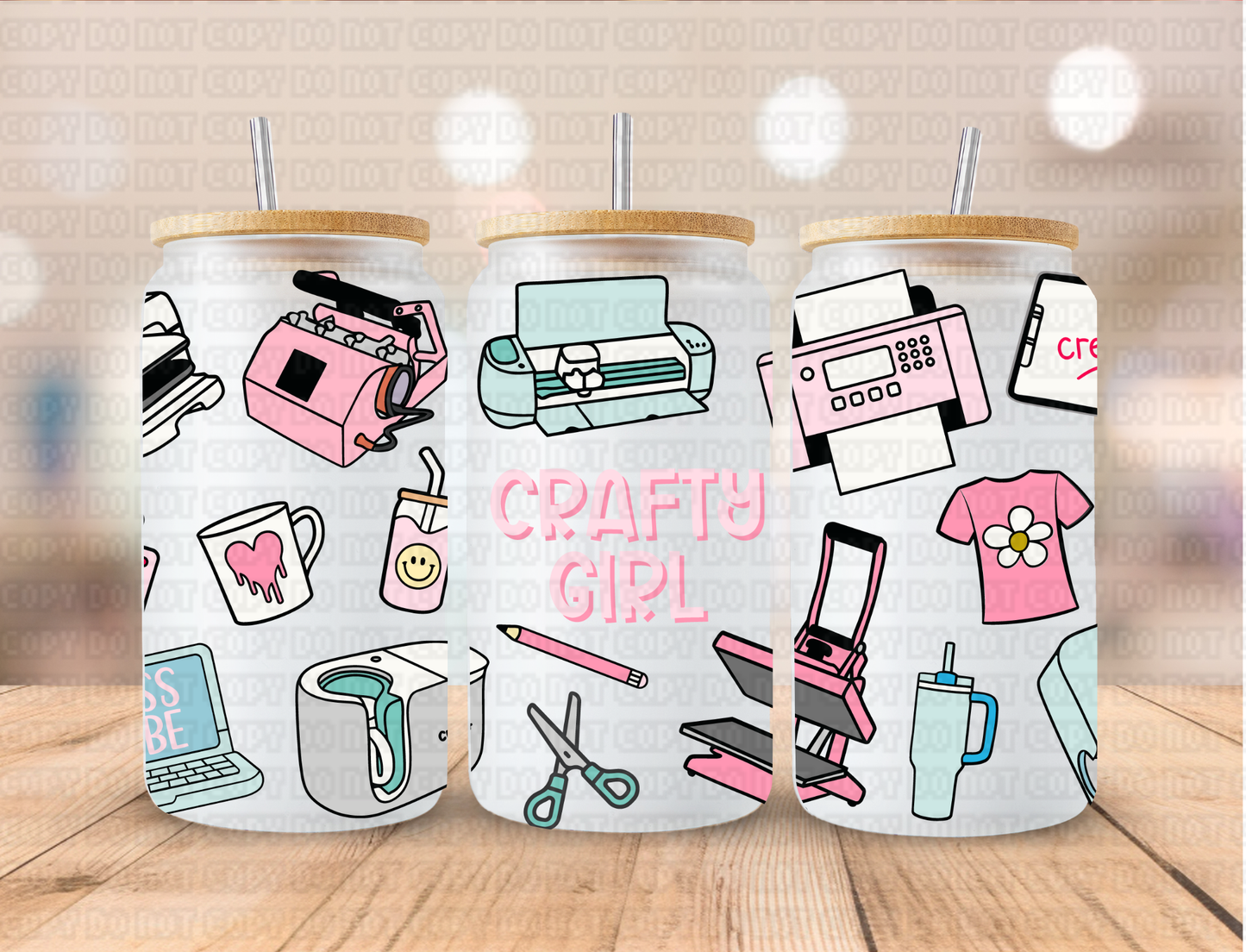 Crafty Gir Essentials - 16 oz / 20 oz Libby UV DTF Wrap