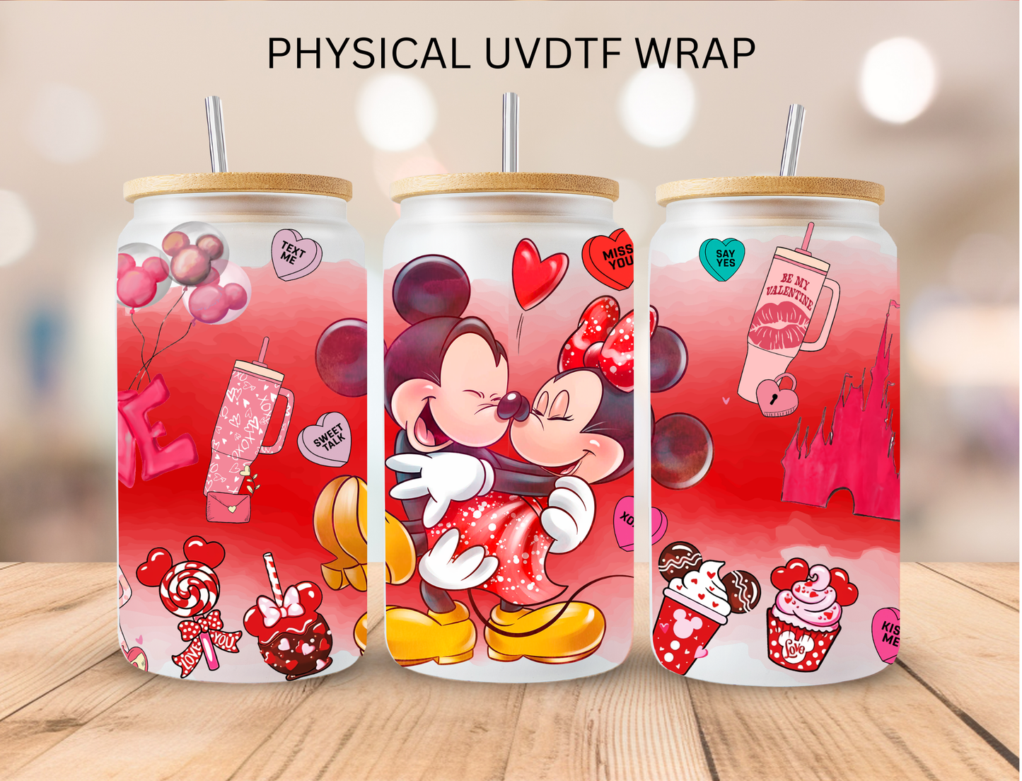 Mouse Couple Valentines Collection - 16 oz / 20 oz Libby UV DTF
