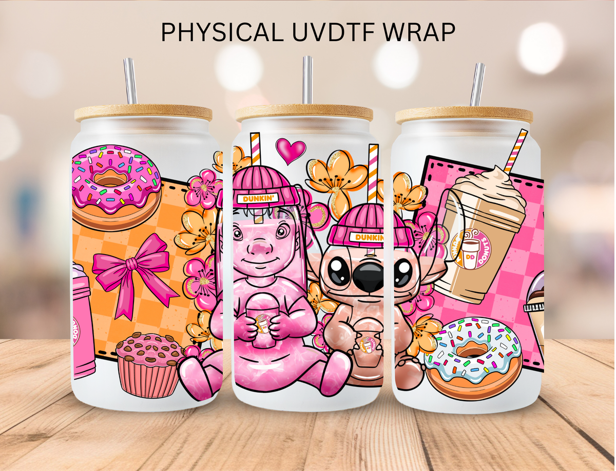 Dunkin Blue Alien - 16 oz / 20 oz Libby UV DTF
