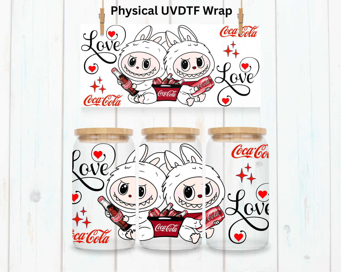 Cola Soda LaBu Bear - 16 oz / 20 oz Libby UV DTF