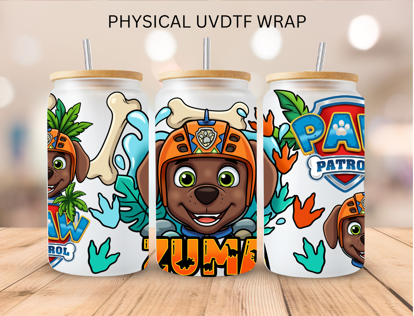 Patrol Dogs Zuma - 16 oz / 20 oz Libby UV DTF Wrap