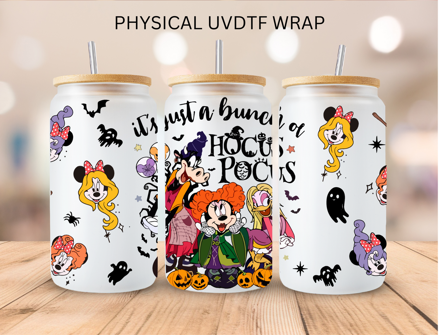 Halloween Mouse Pocus - 16 oz / 20 oz Libby UV DTF Wrap