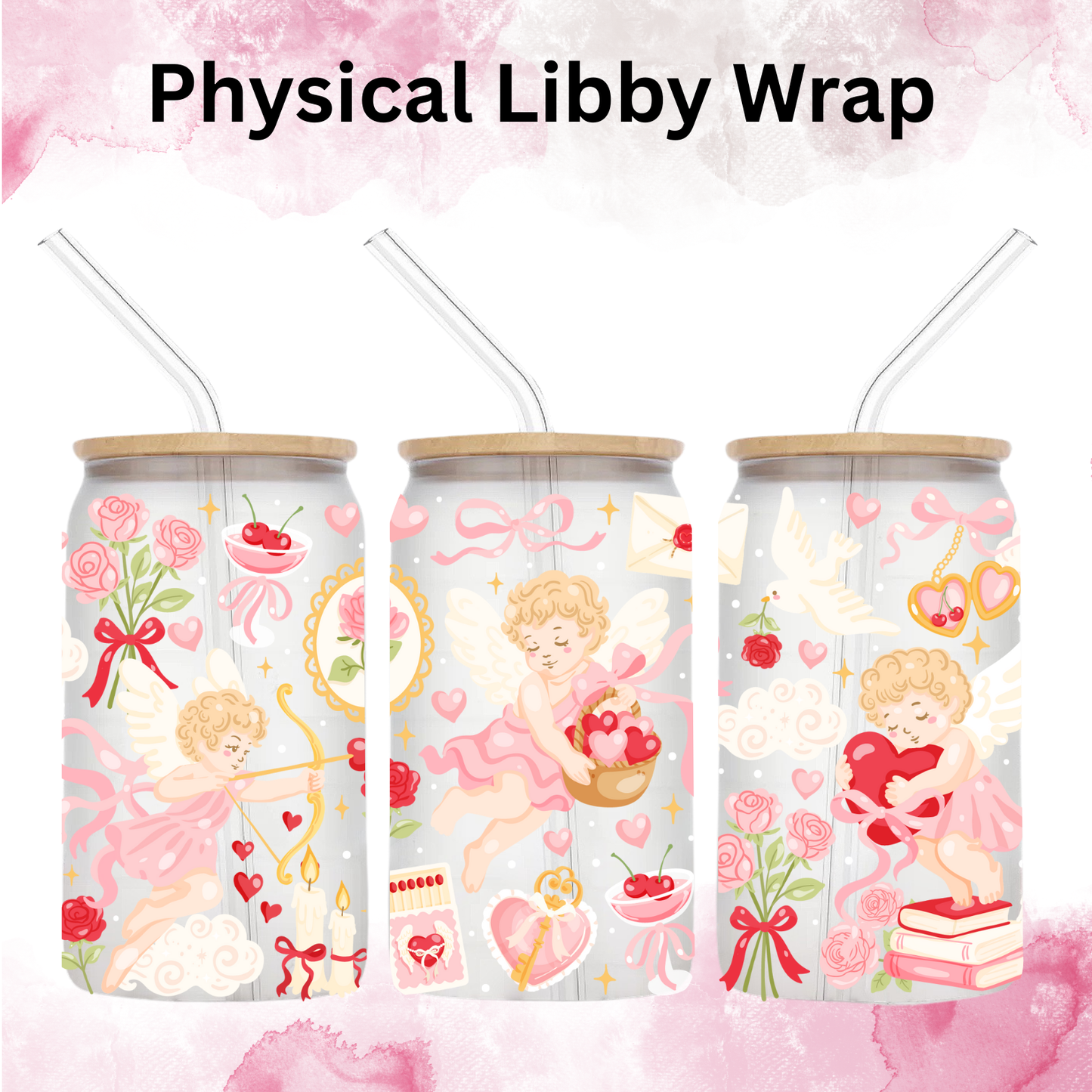 Valentines Cupid Baby - 16 oz / 20 oz Libby UV DTF