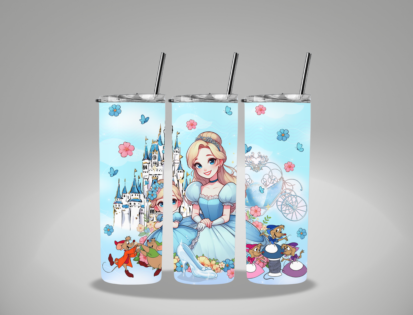 Glass Princess - 20oz Skinny Tumbler Wrap