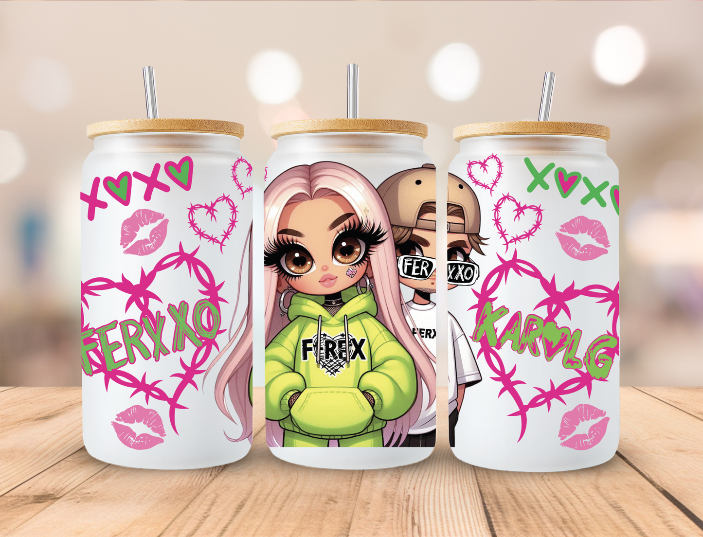 KG XOXO - 16oz/20oz Libby UV DTF Wrap