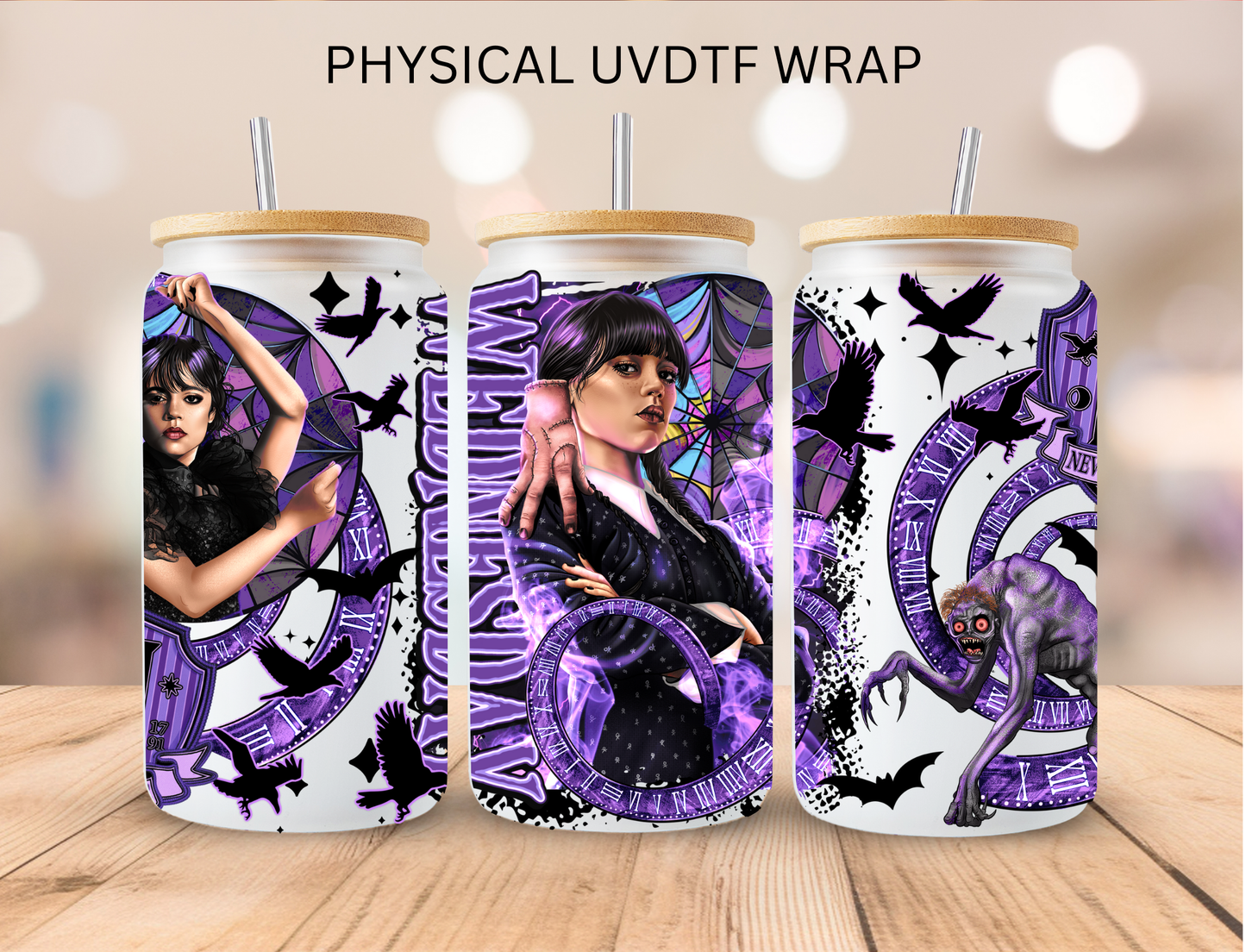 Goth Girl - 16 oz / 20 oz Libby UV DTF Wrap
