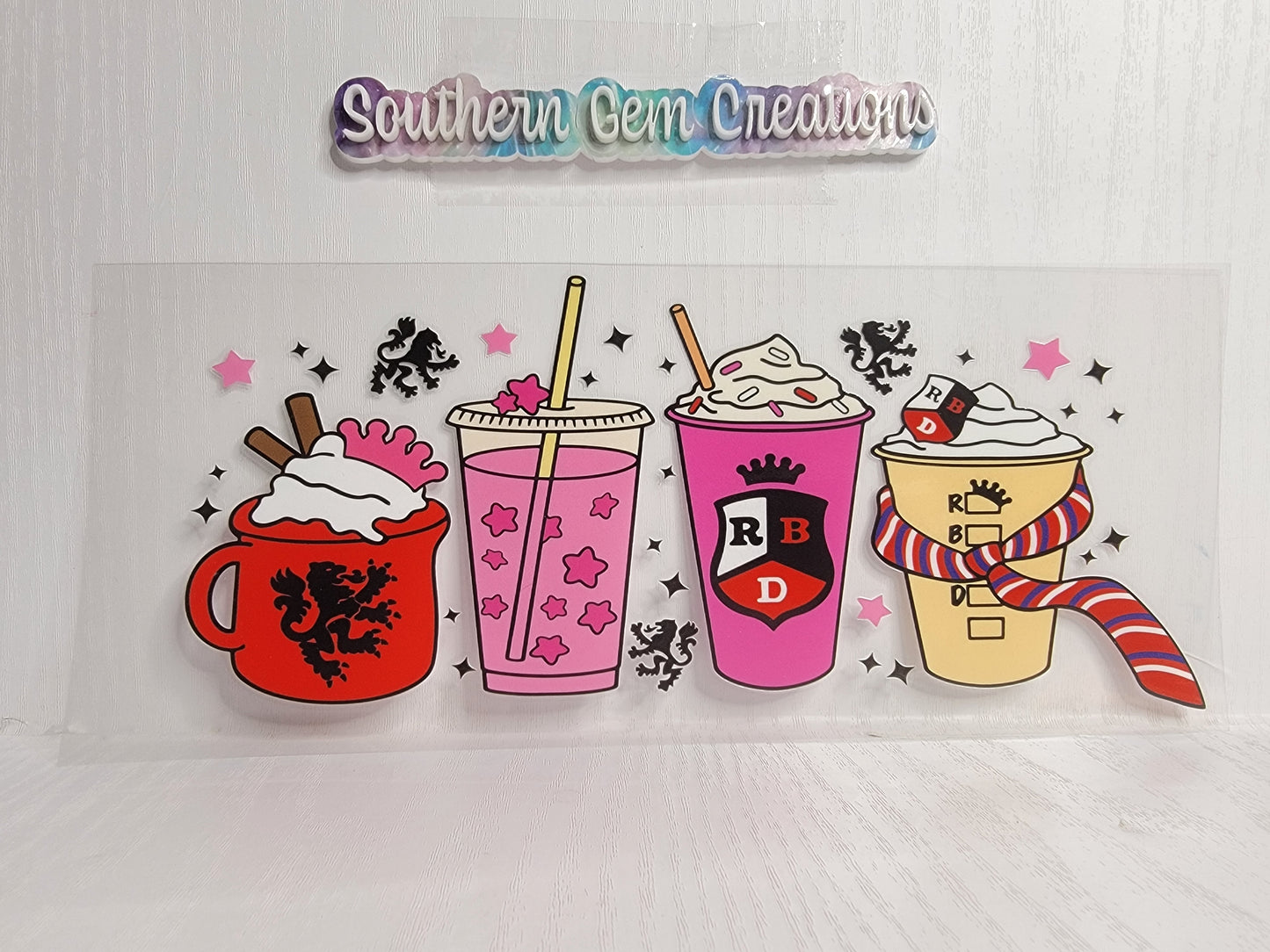 Royal Coffee - 16 oz Libby UV DTF Wrap RTS