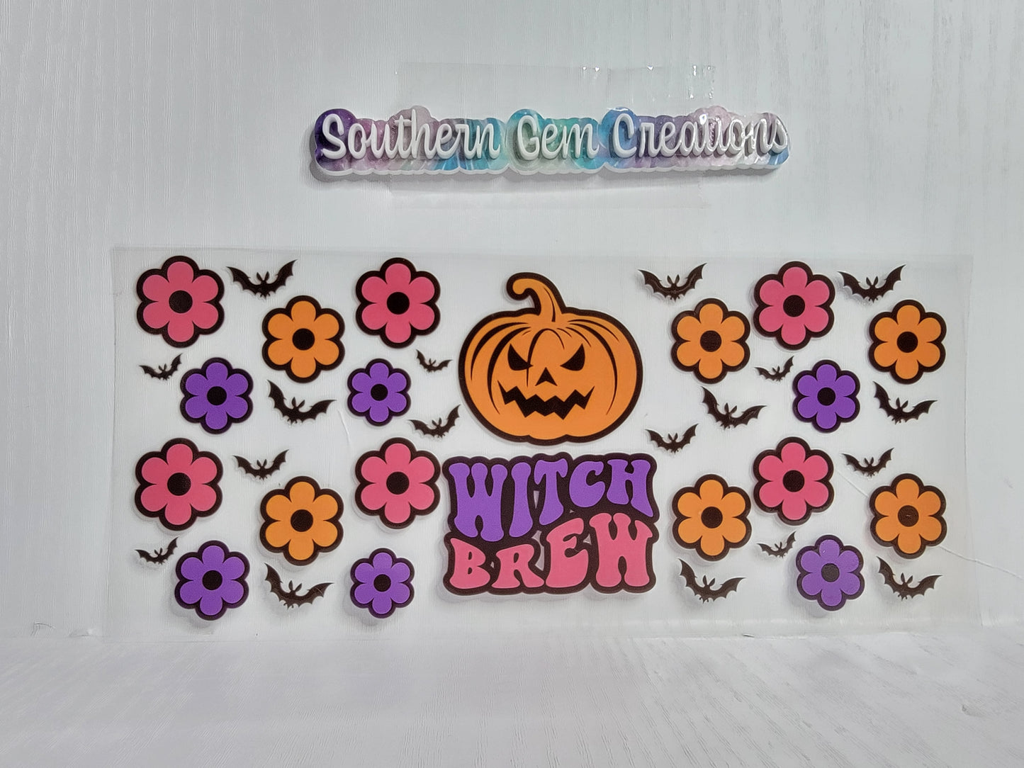 Halloween Witch Brew - 16 oz Libby UV DTF Wrap RTS