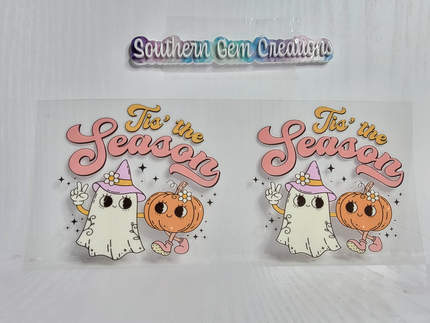 Fall Tis The Season - 16 oz Libby UV DTF Wrap RTS