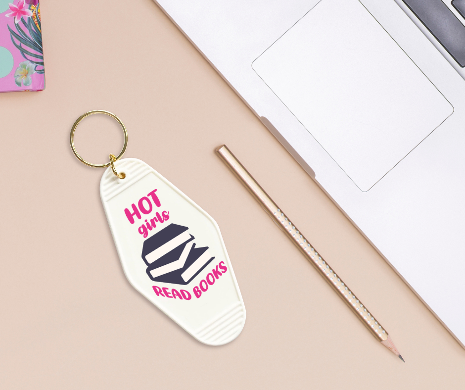 Hot Girls Read Books - UVDTF Motel Keychain Set Of 6 RTS