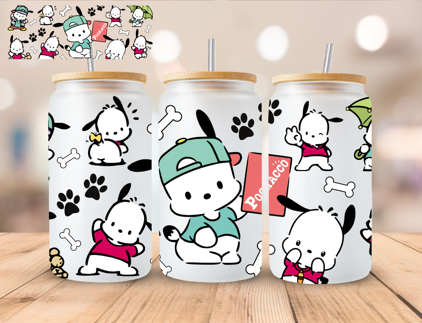 Cool Doggy - 16 oz / 20 oz Libby UV DTF Wrap