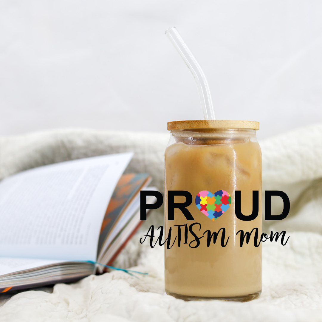 Proud Autism Mom - UV DTF Libby Decal