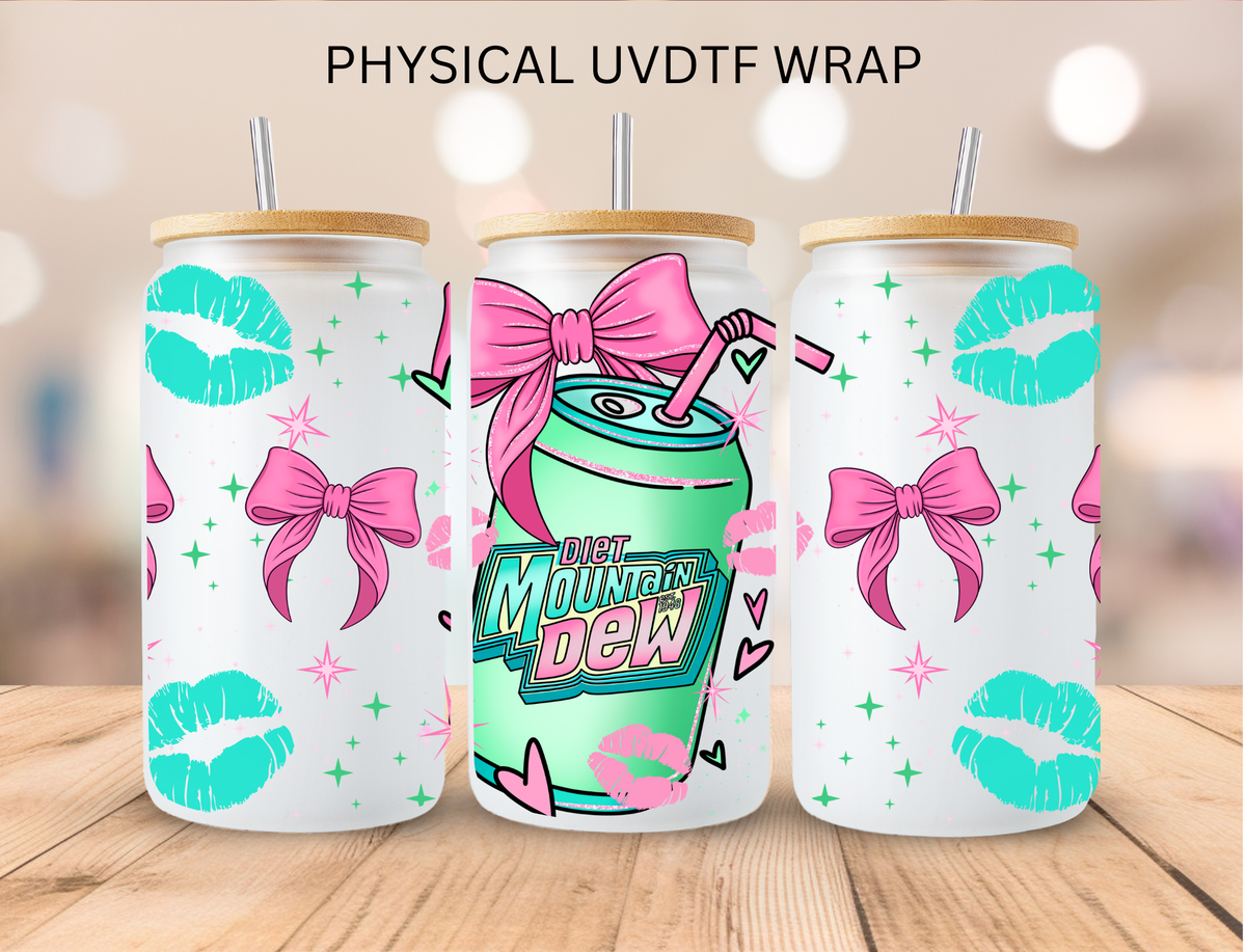 Coquette Soda Mountain Dew - 16 oz / 20 oz Libby UV DTF