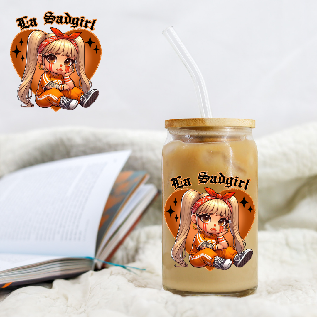 Chicano Orange La Sadgirl - UVDTF decals EXCLUSIVE DESIGNER