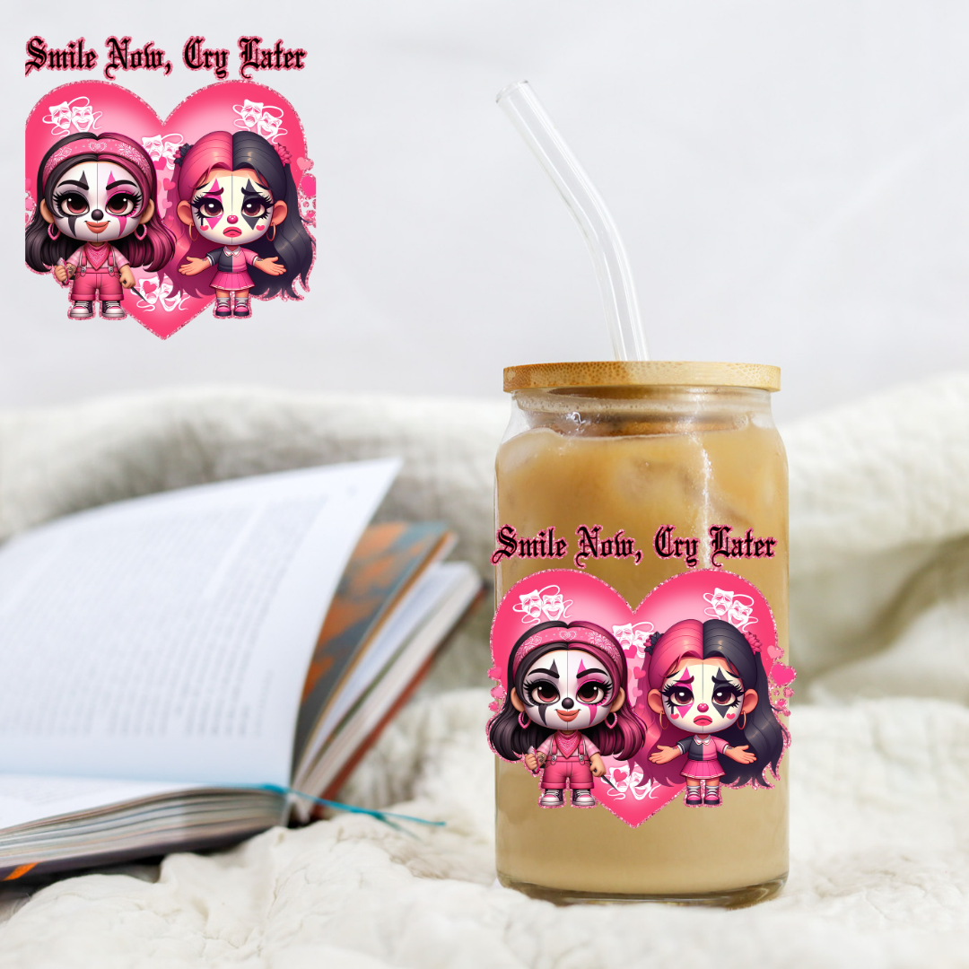 Chicano Double Smile Now Cry Later - UVDTF decals EXCLUSIVE DESIGNER