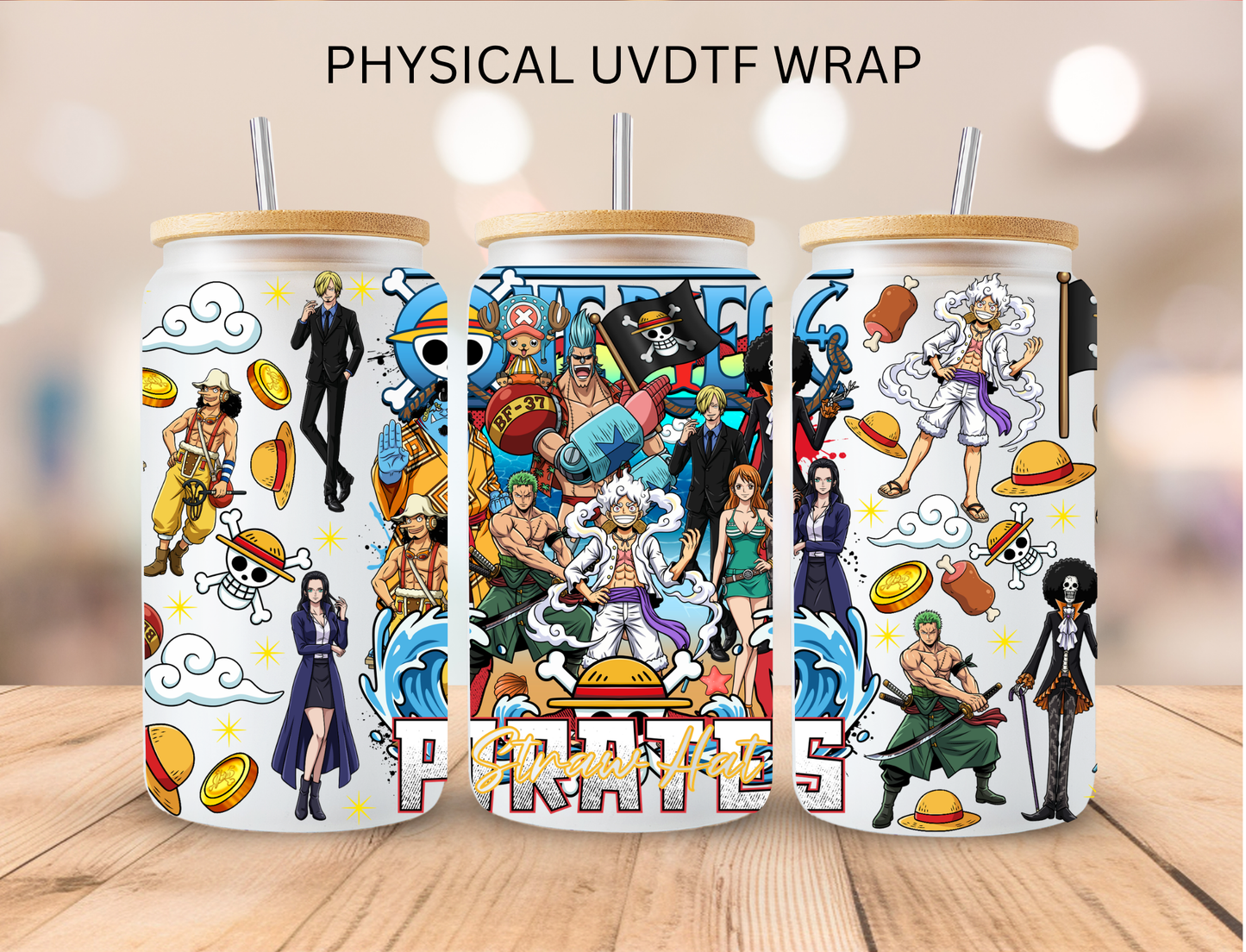 Pirates - 16 oz / 20 oz Libby UV DTF Wrap