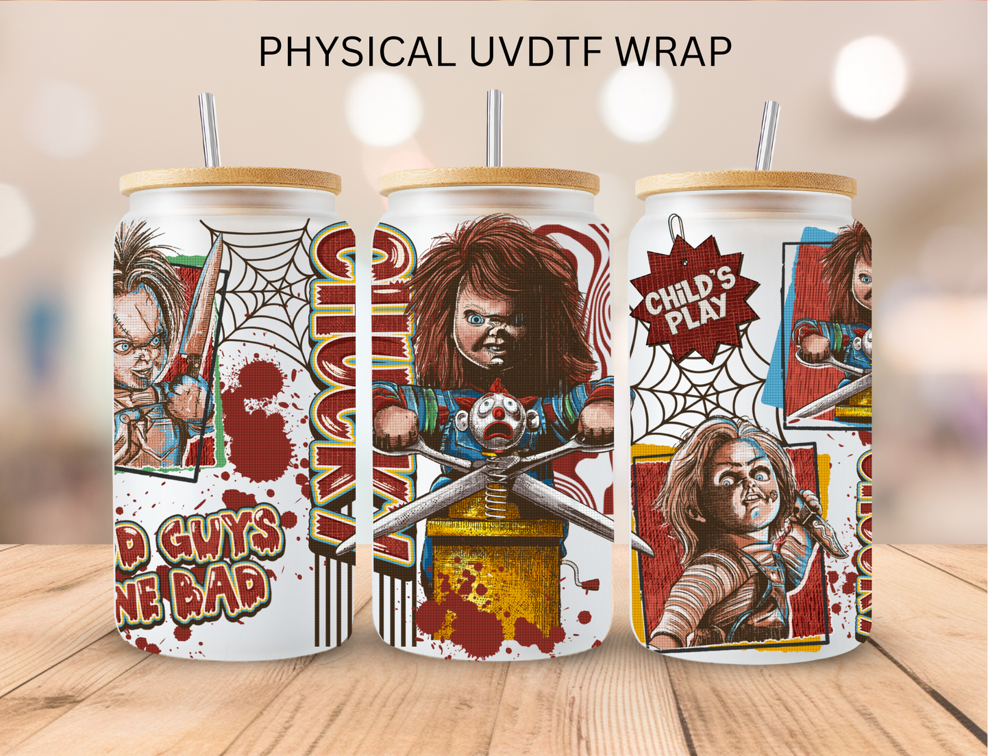 Horror Doll - 16 oz / 20 oz Libby UV DTF