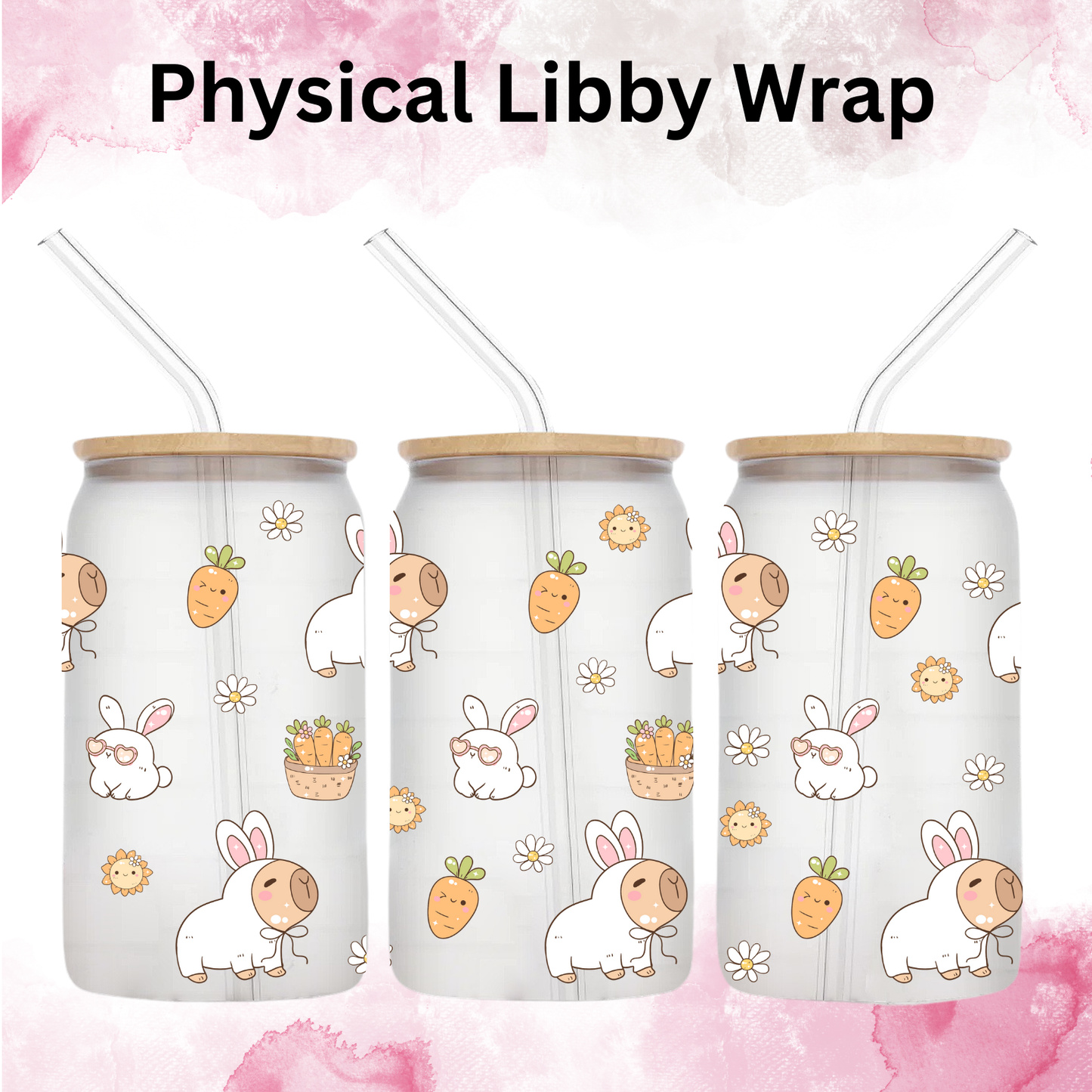 Easter Capybara - 16 oz / 20 oz Libby UV DTF