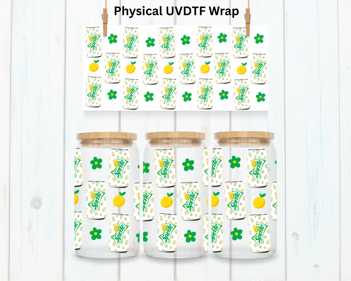 Lemon Lime Canned Soda - 16 oz / 20 oz Libby UV DTF
