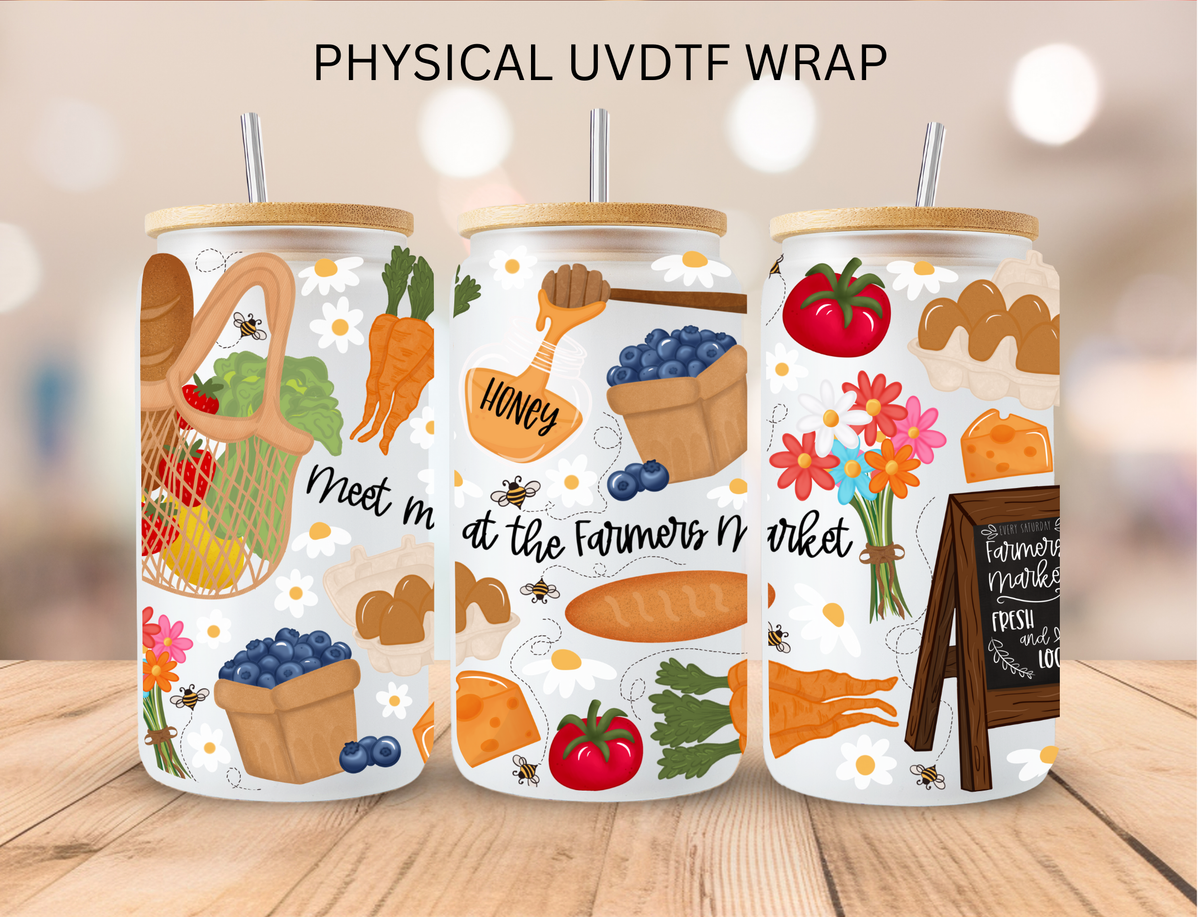 Meet Me At The Farmers Market - 16 oz / 20 oz Libby UV DTF