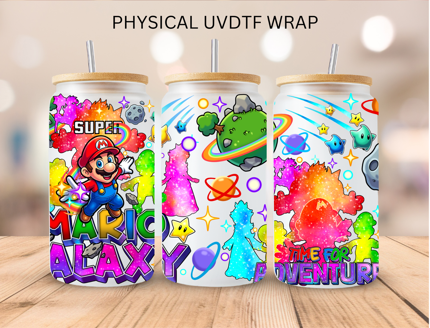Block Breaker Galaxy - 16 oz / 20 oz Libby UV DTF Wrap