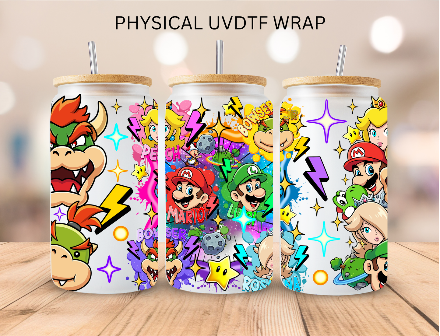 Colorful Block Breaker - 16 oz / 20 oz Libby UV DTF Wrap