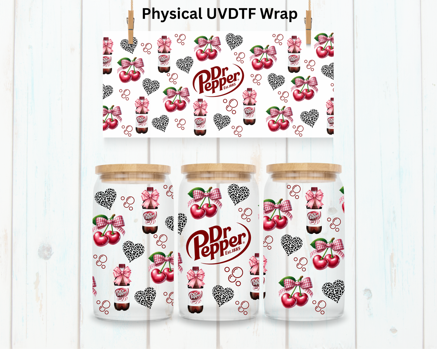 Dr P Cherry Soda - 16 oz / 20 oz Libby UV DTF