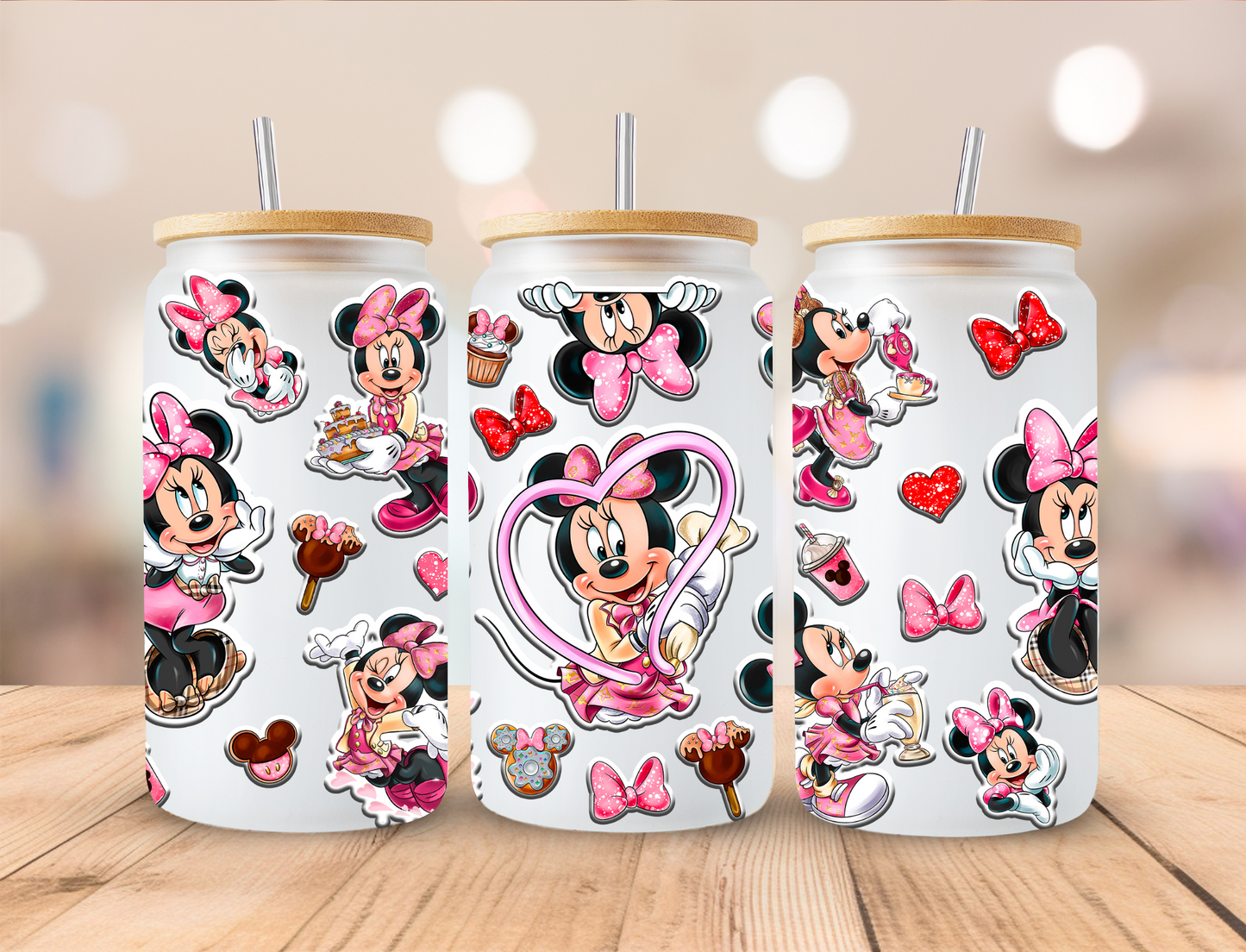 Pink Mouse - 16 oz / 20 oz Libby UV DTF Wrap