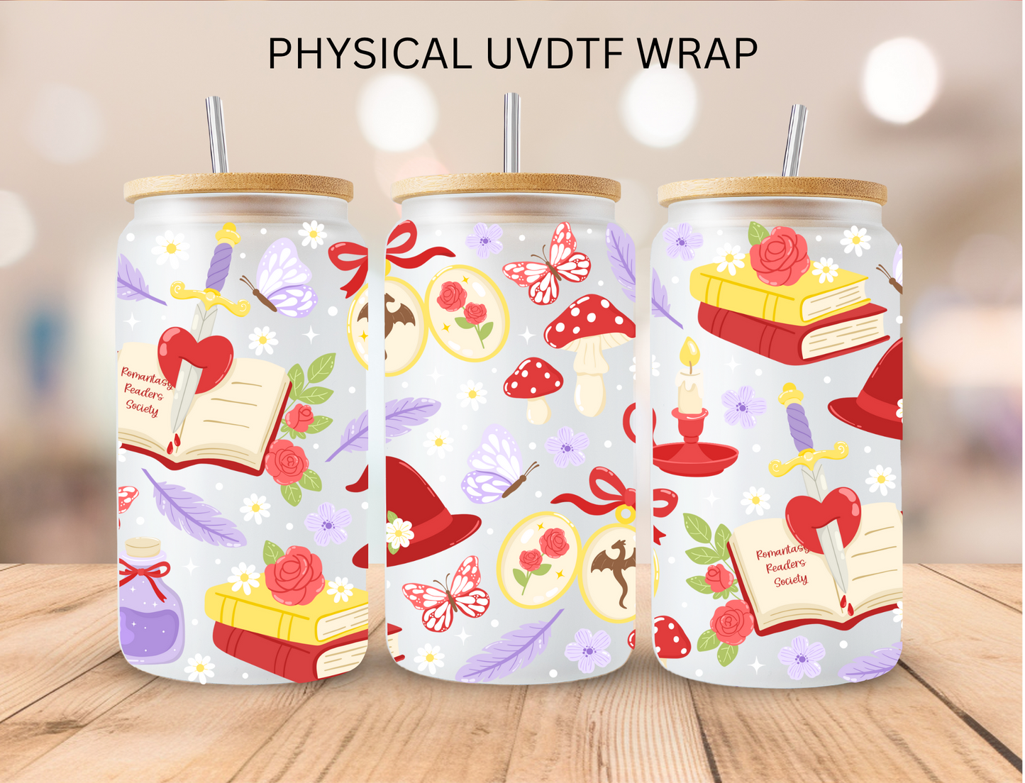 Fantasy Bookish - 16 oz / 20 oz Libby UV DTF Wrap