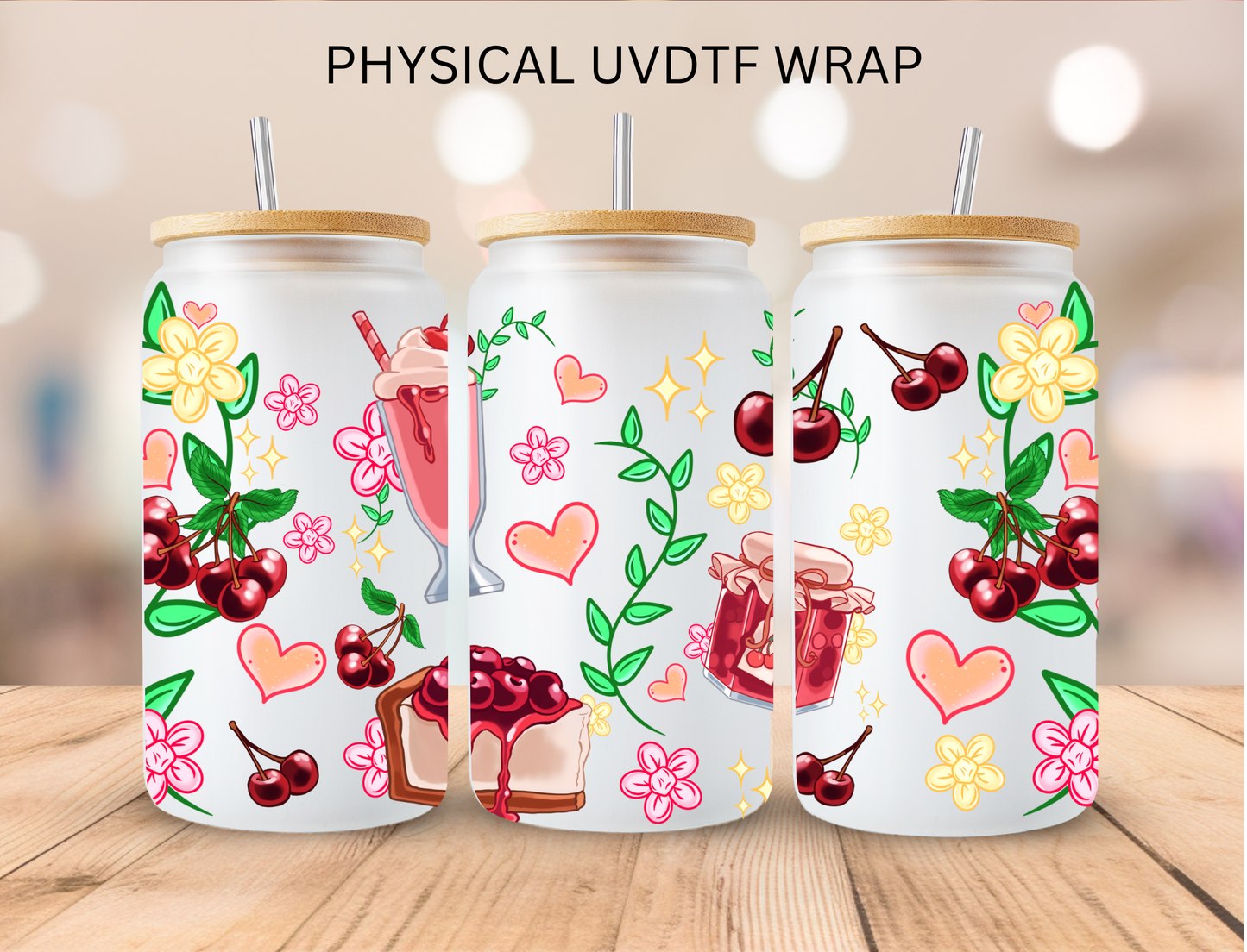 Cherry Juice And Jam - 16 oz / 20 oz Libby UV DTF