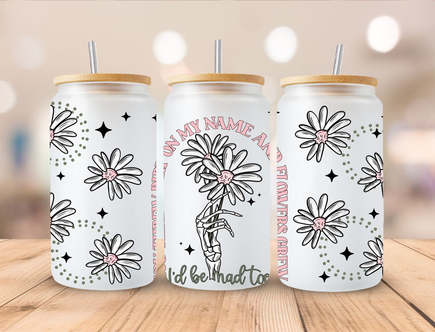 Flowers Grew - Libby UV DTF Wrap EXCLUSIVE DESIGNED