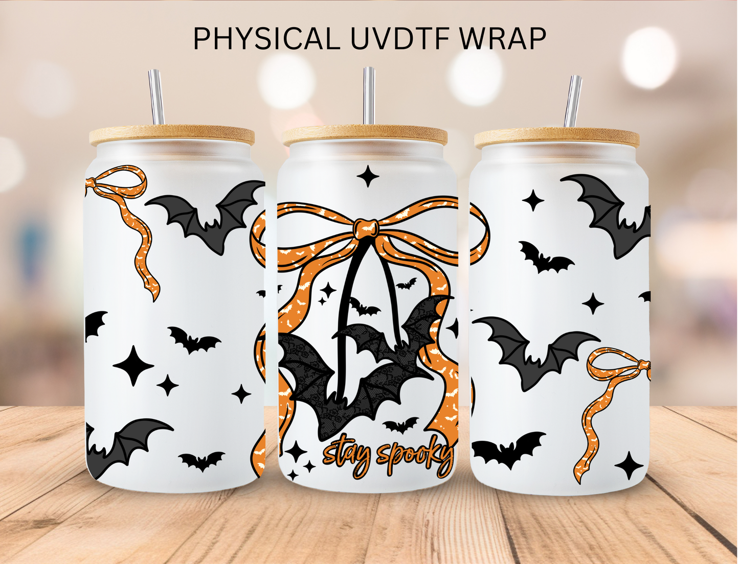 Halloween Stay Spooky - 16 oz / 20 oz Libby UV DTF Wrap