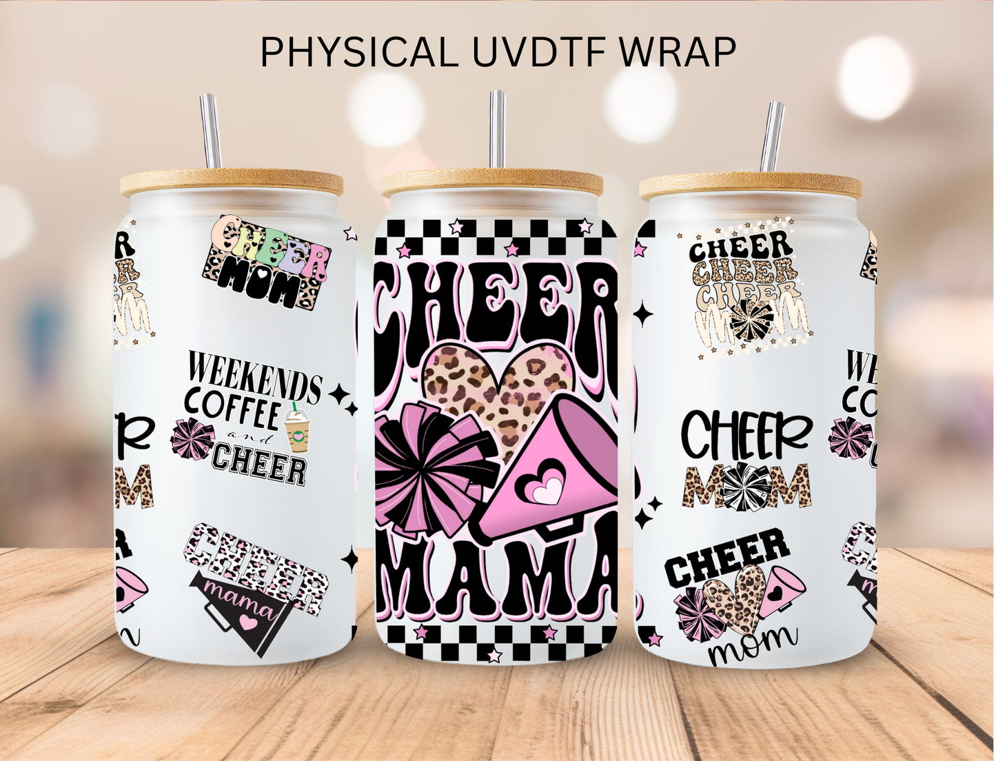 Cheer Mama Mom - 16 oz / 20 oz Libby UV DTF