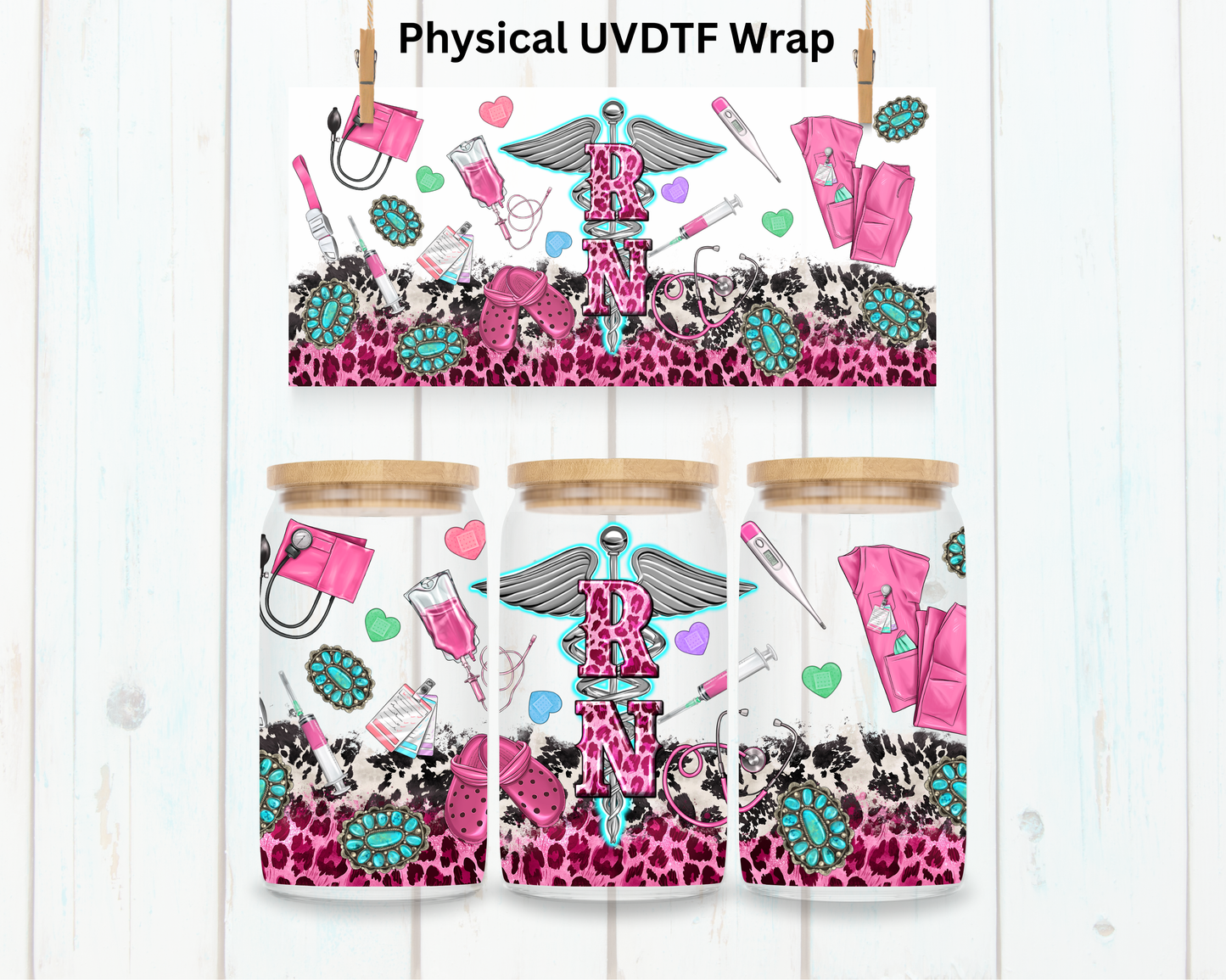 Nurse RN Medical - 16 oz / 20 oz Libby UV DTF