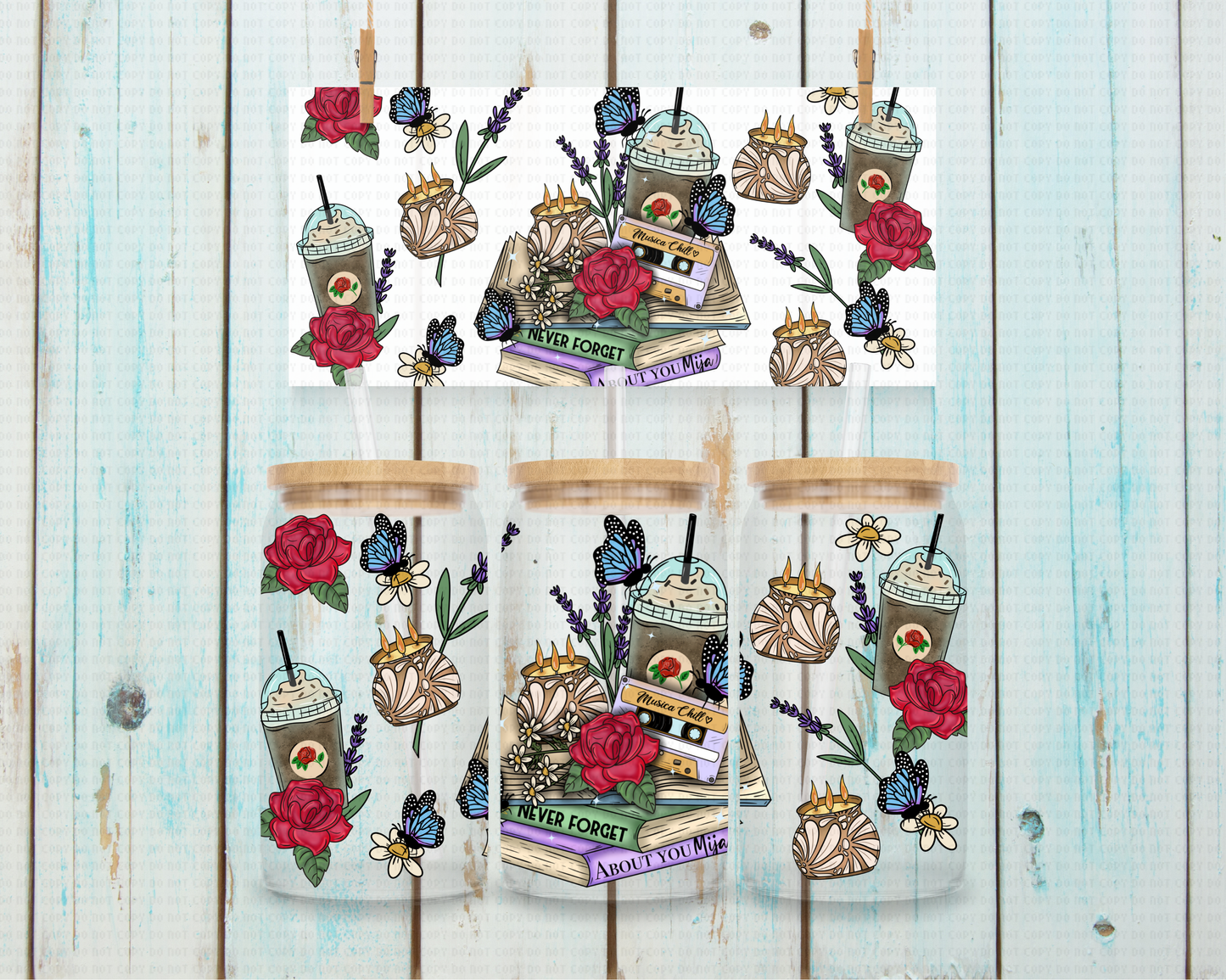 Latino Your Time Mija - 16 oz / 20 oz Libby UV DTF Wrap C&O EXCLUSIVE