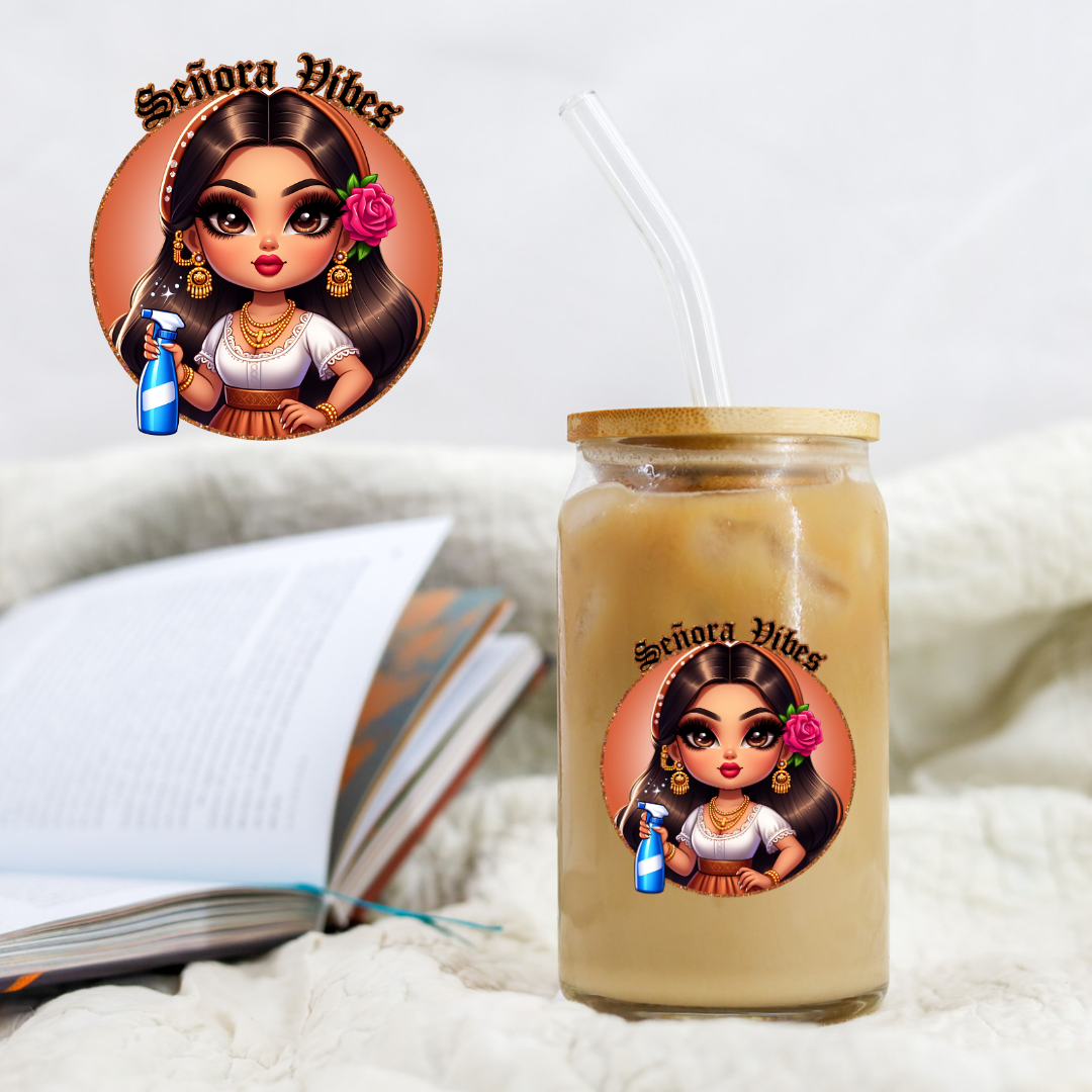 Chicano Senora Vibes - UV DTF Libby Decal