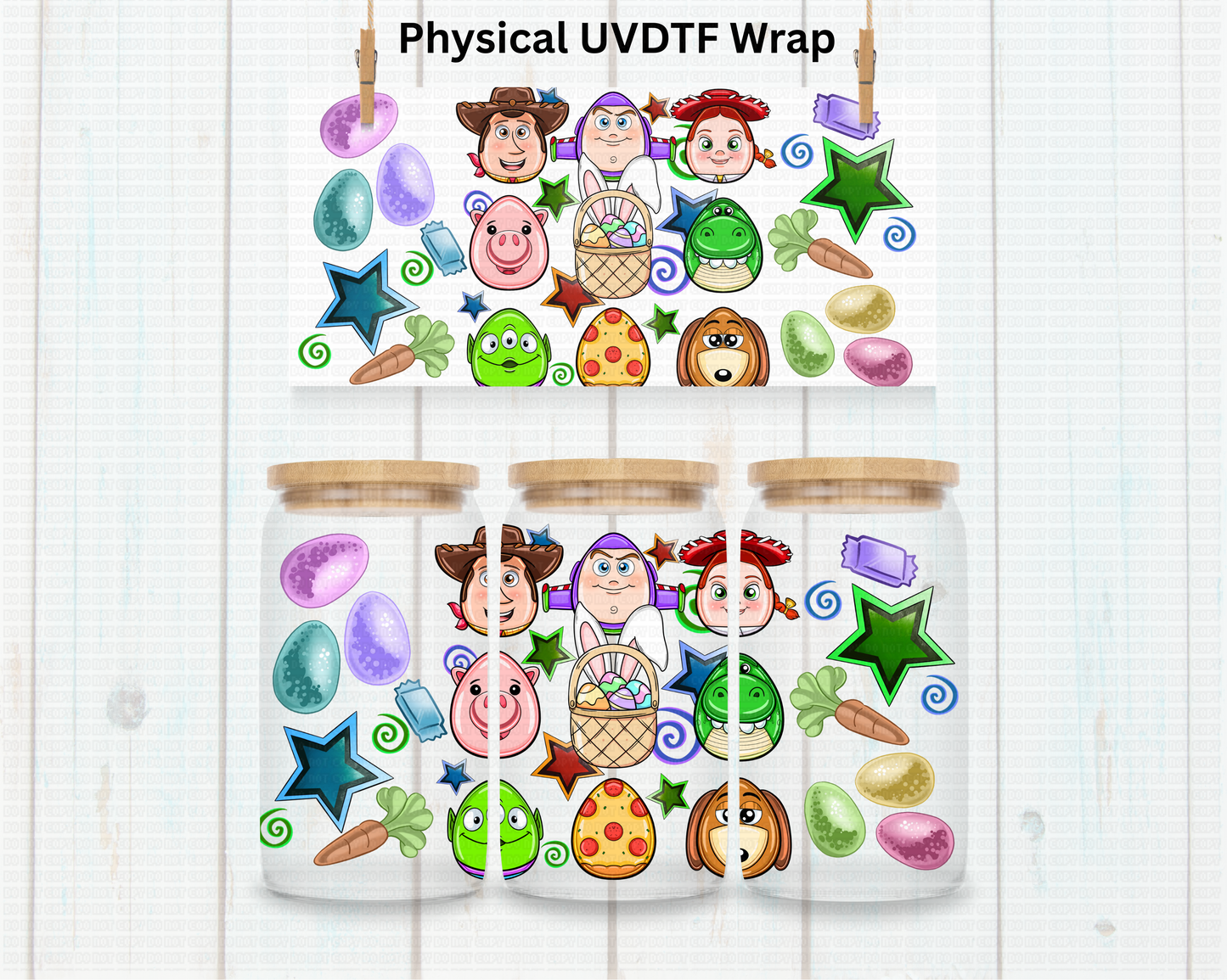 Toy Easter Friends - 16 oz / 20 oz Libby UV DTF