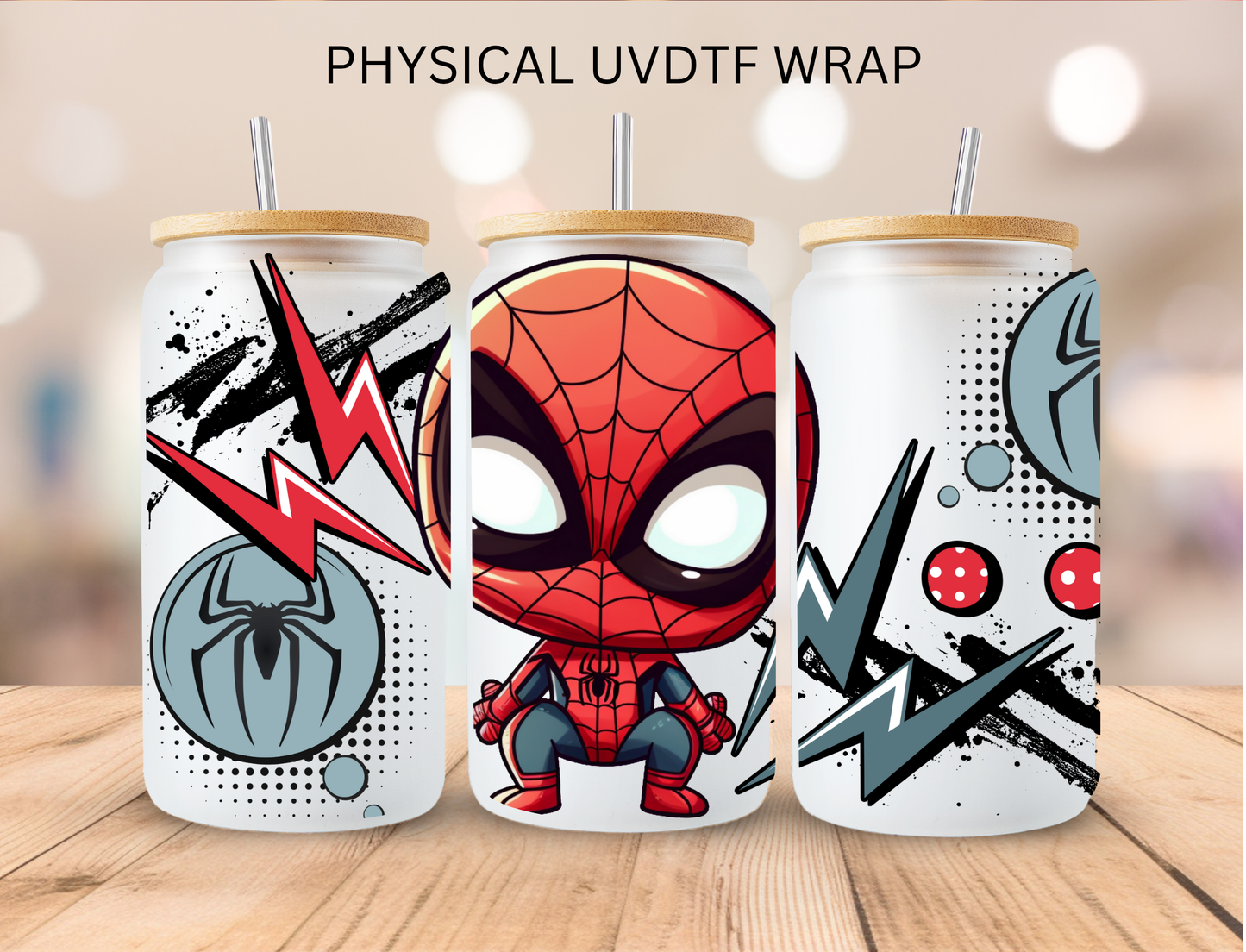 Spidey Kid - 16 oz / 20 oz Libby UV DTF Wrap