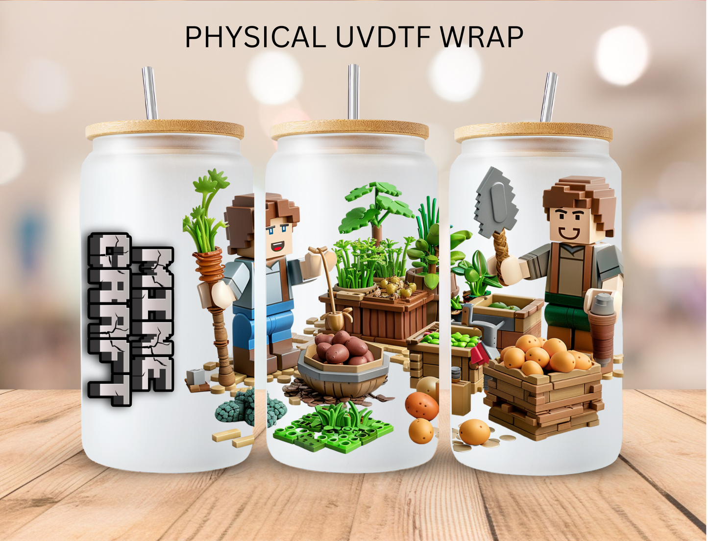 Mine Craft - 16 oz / 20 oz Libby UV DTF