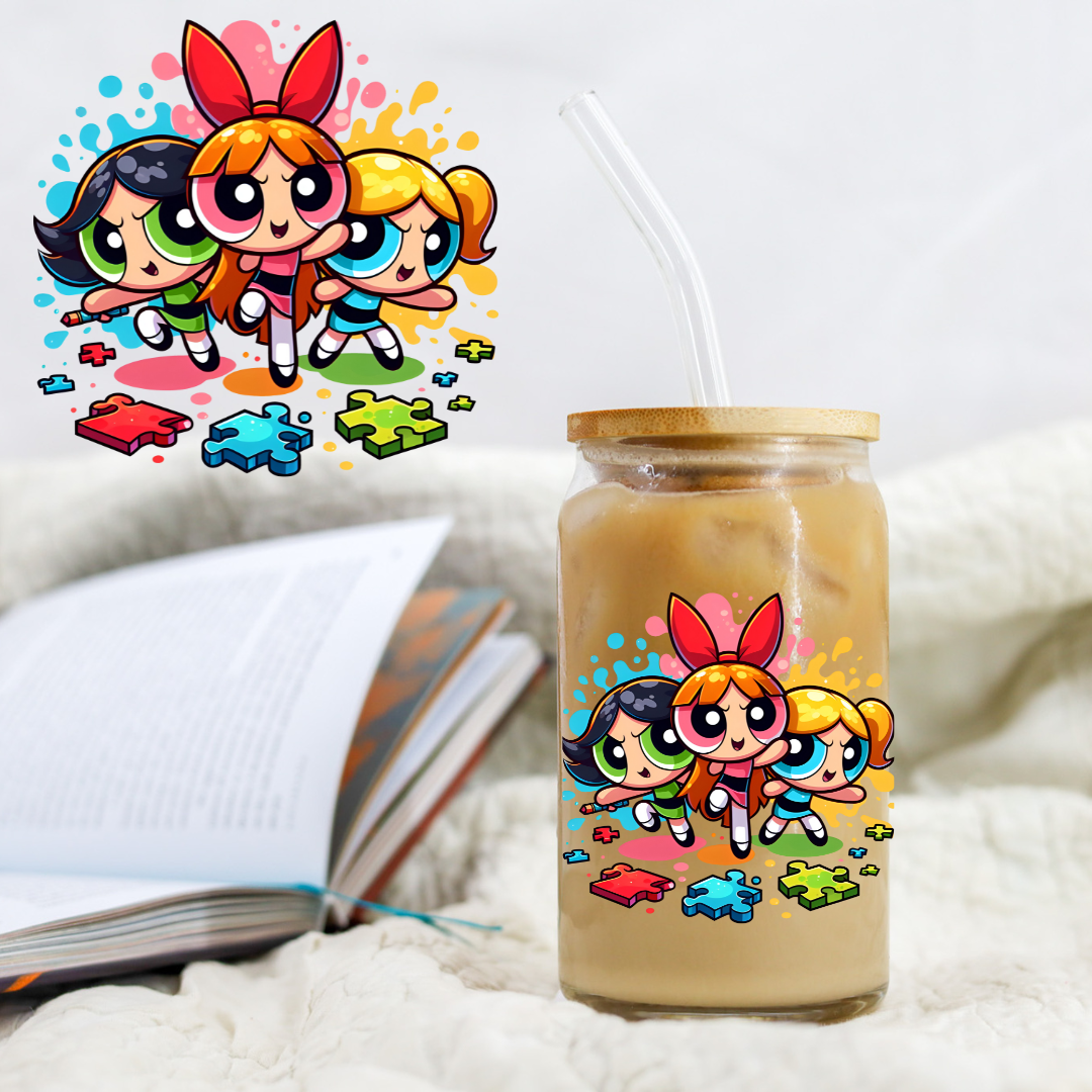 Autism Puff Girls - UV DTF Libby Decal