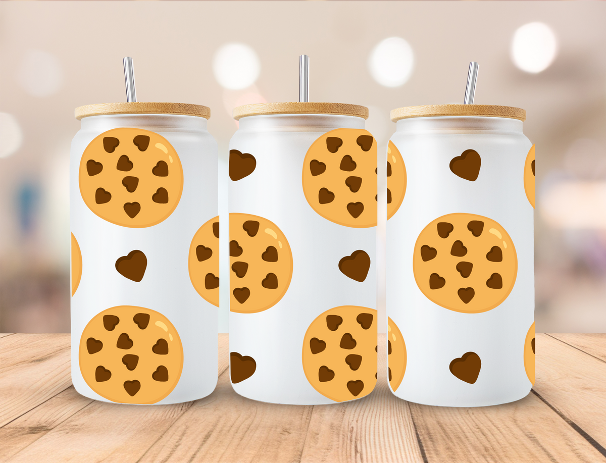 Valentine's Cookie's - 16 oz Libby UV DTF Wrap
