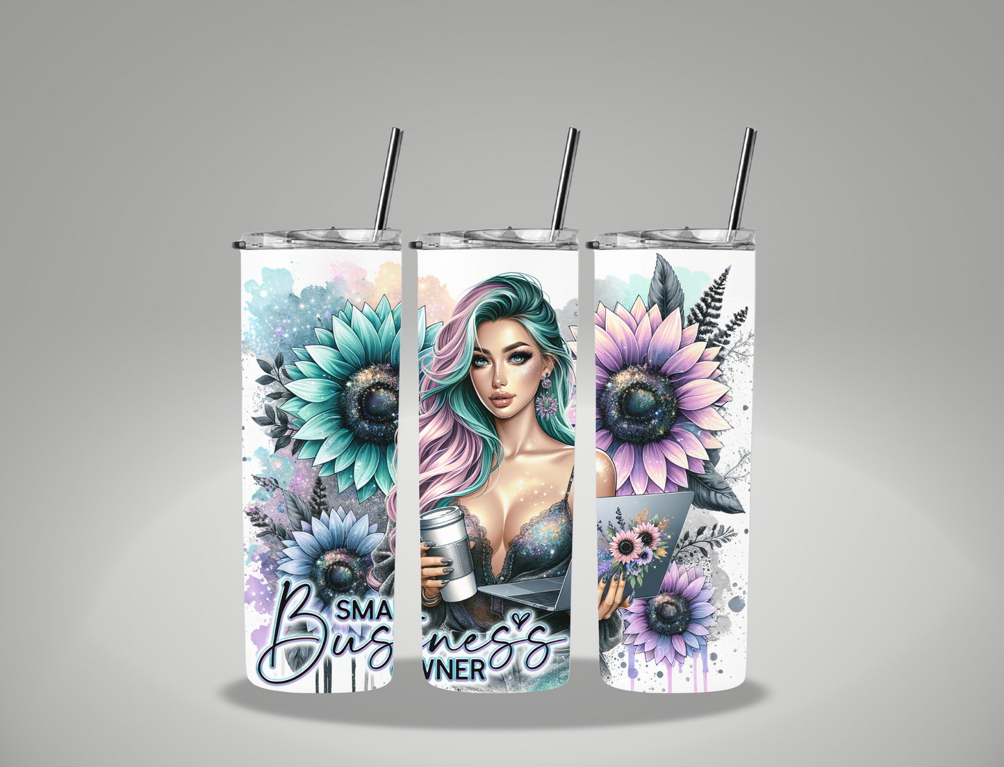 Small Business Owner - 20oz Skinny Tumbler Wrap