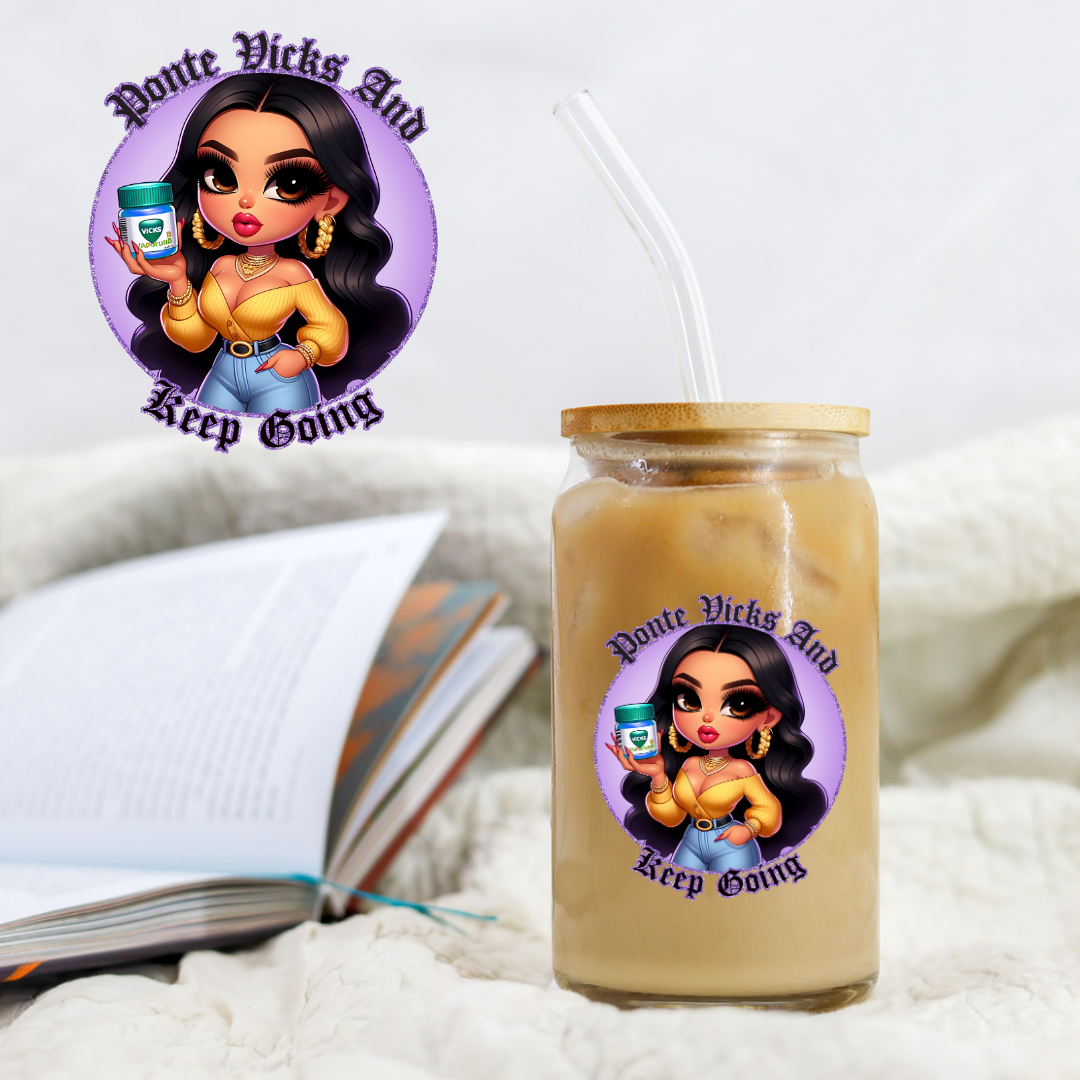 Chicano Purple Keep Going - UV DTF Libby Decal