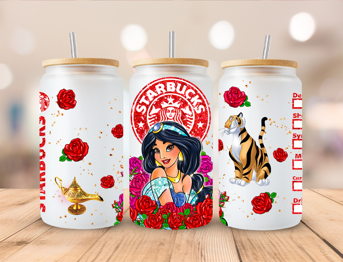 Tiger Princess Coffee SB - 16 oz / 20 oz Libby UV DTF Wrap