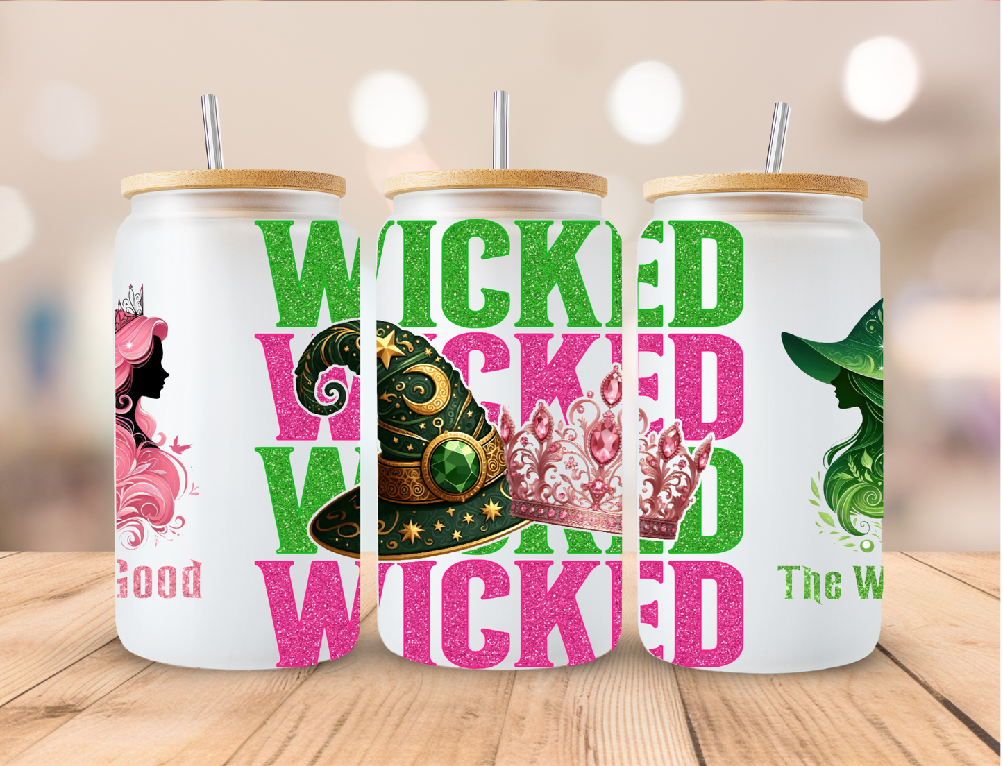 Wicked Wicked Wicked - 16 oz / 20 oz Libby UV DTF Wrap