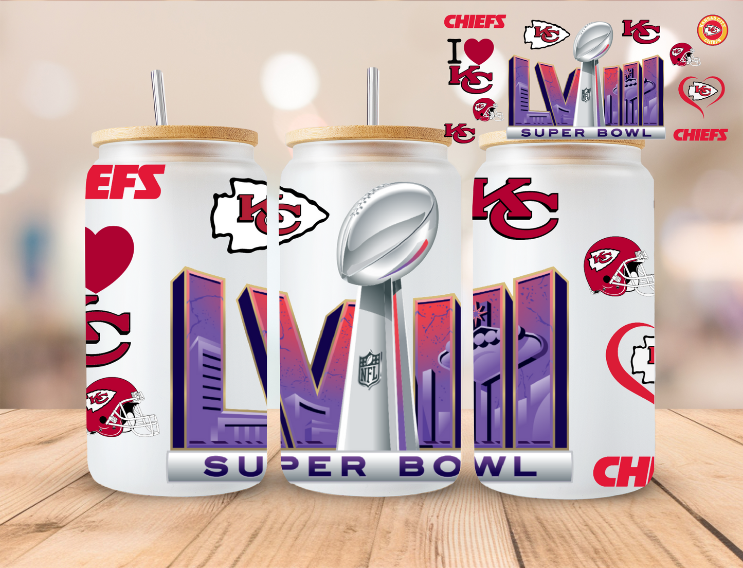Superbowl Chiefs - UVDTF Wrap