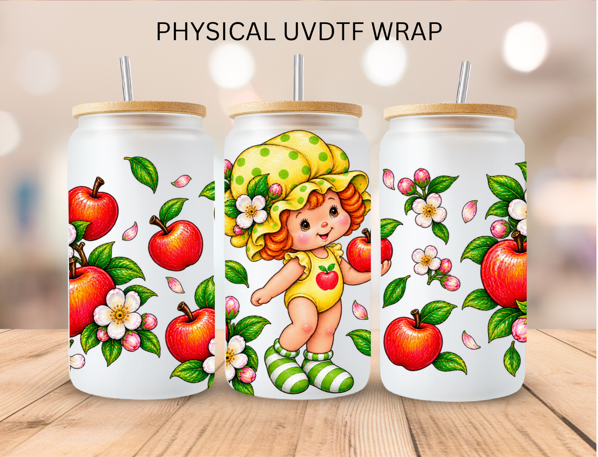 Apple Girl - 16 oz / 20 oz Libby UV DTF Wrap