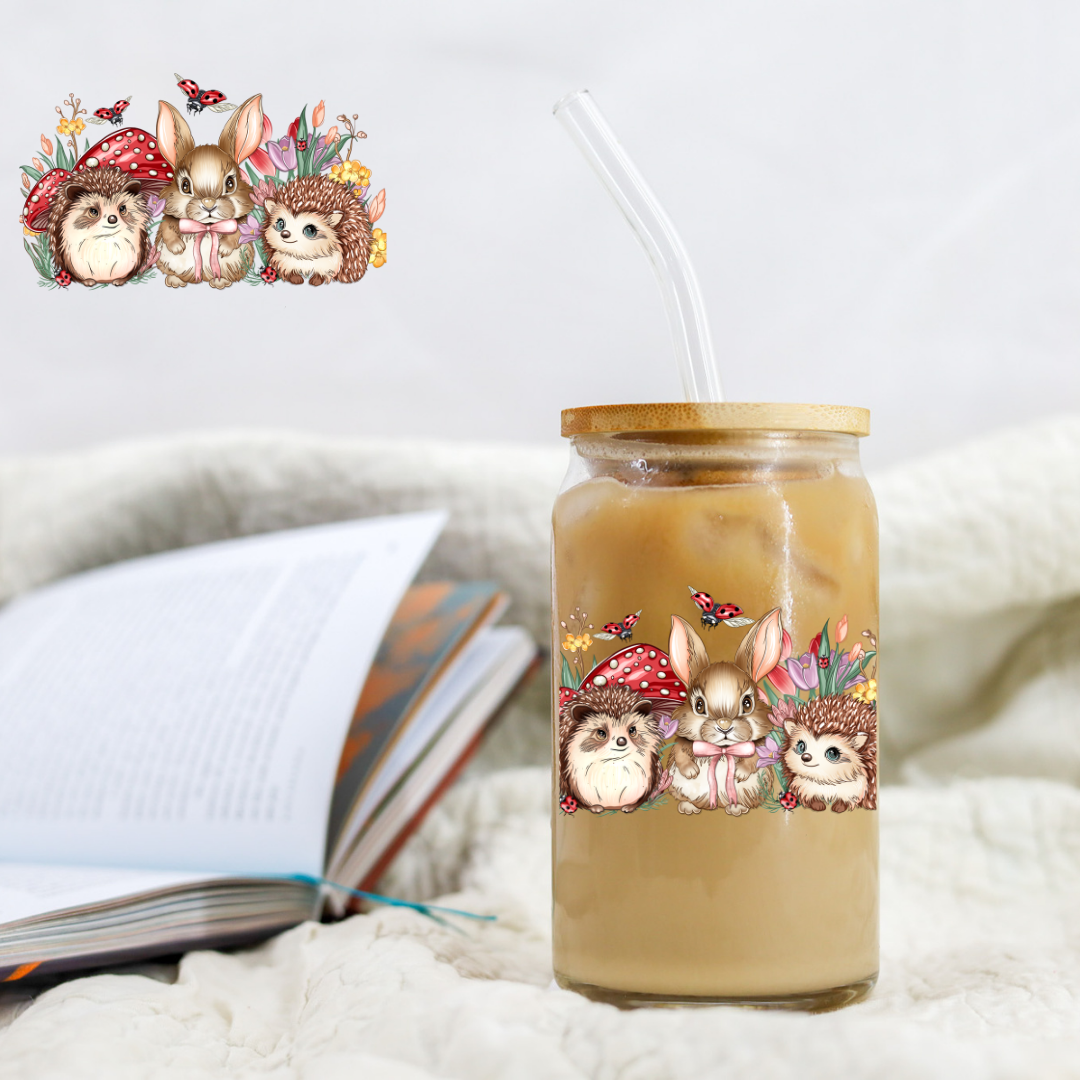 Butterflies, Hedgehogs, Bunnies and Mushrooms - UVDTF decals EXCLUSIVE DESIGNER